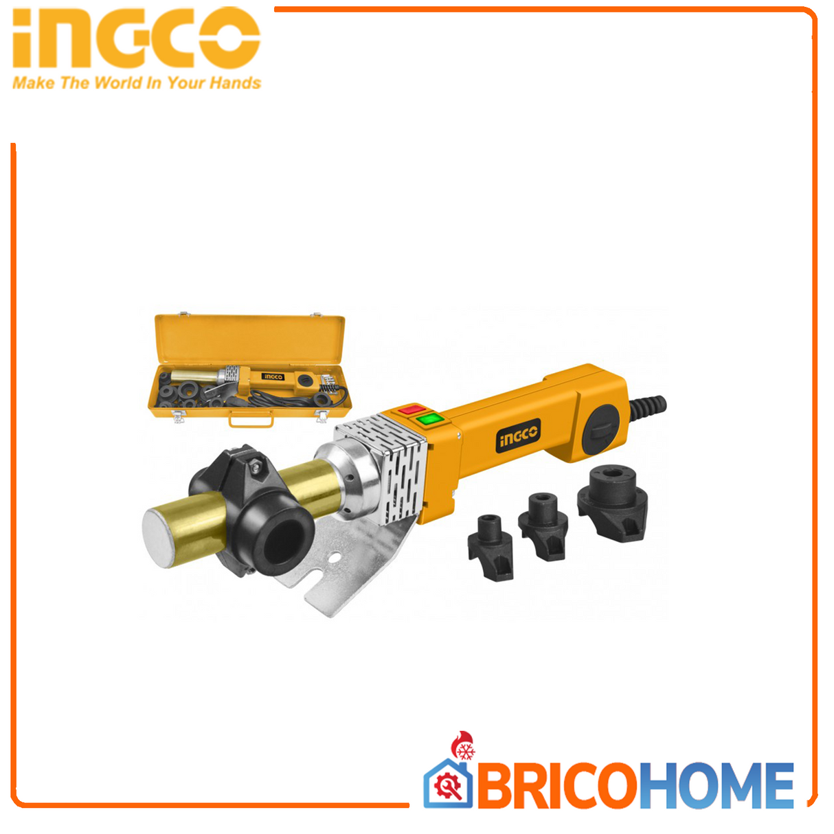 Saldatubi polifusore per tubi in plastica PPR 800W INGCO