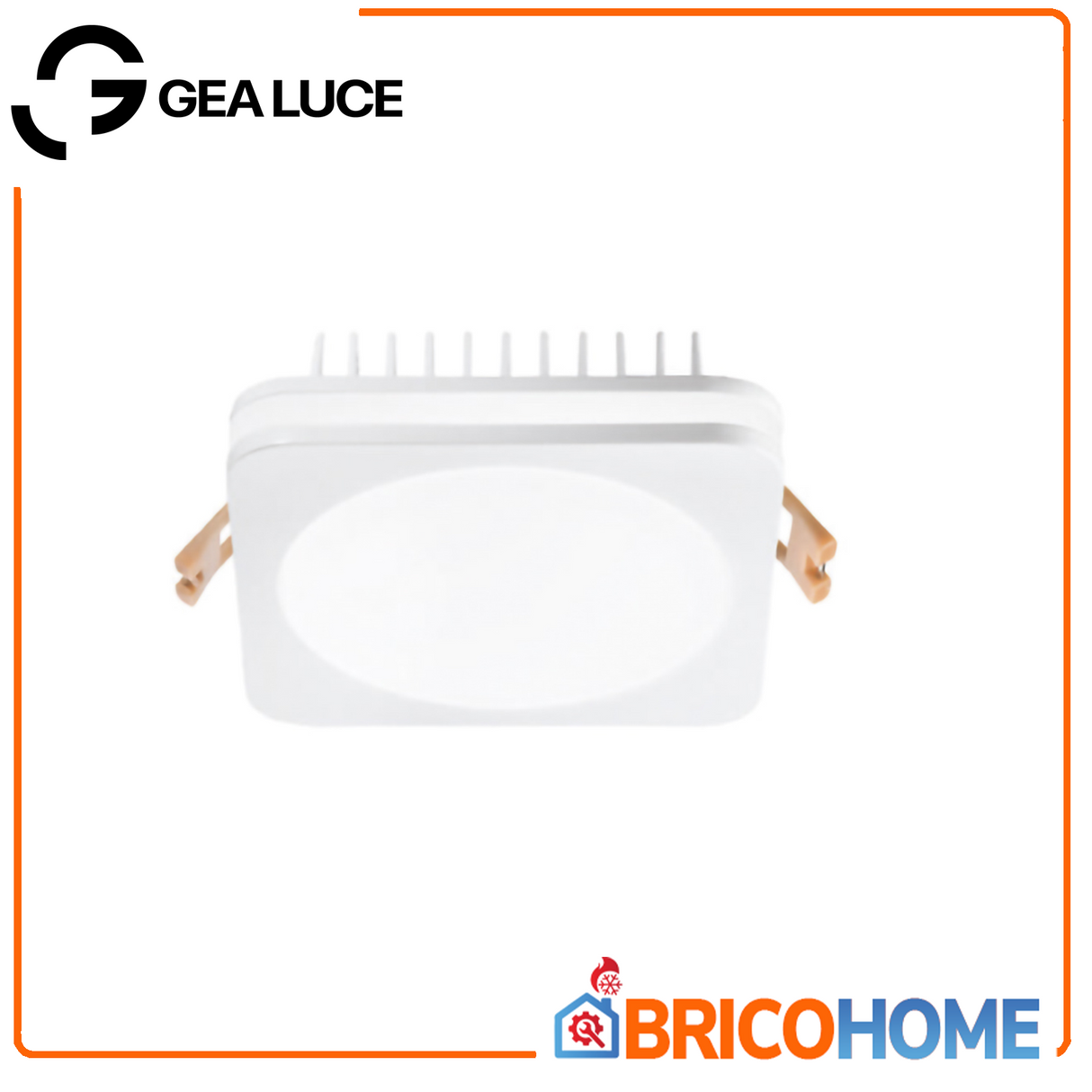 Faretto da incasso quadrato 10W - luce naturale 4000K - CARDEA - Gea Led