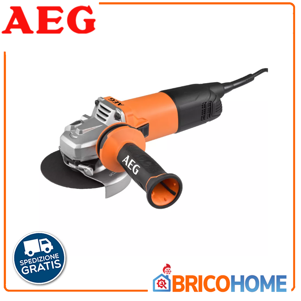Grinder 1000 W with disc diameter 125 mm AEG