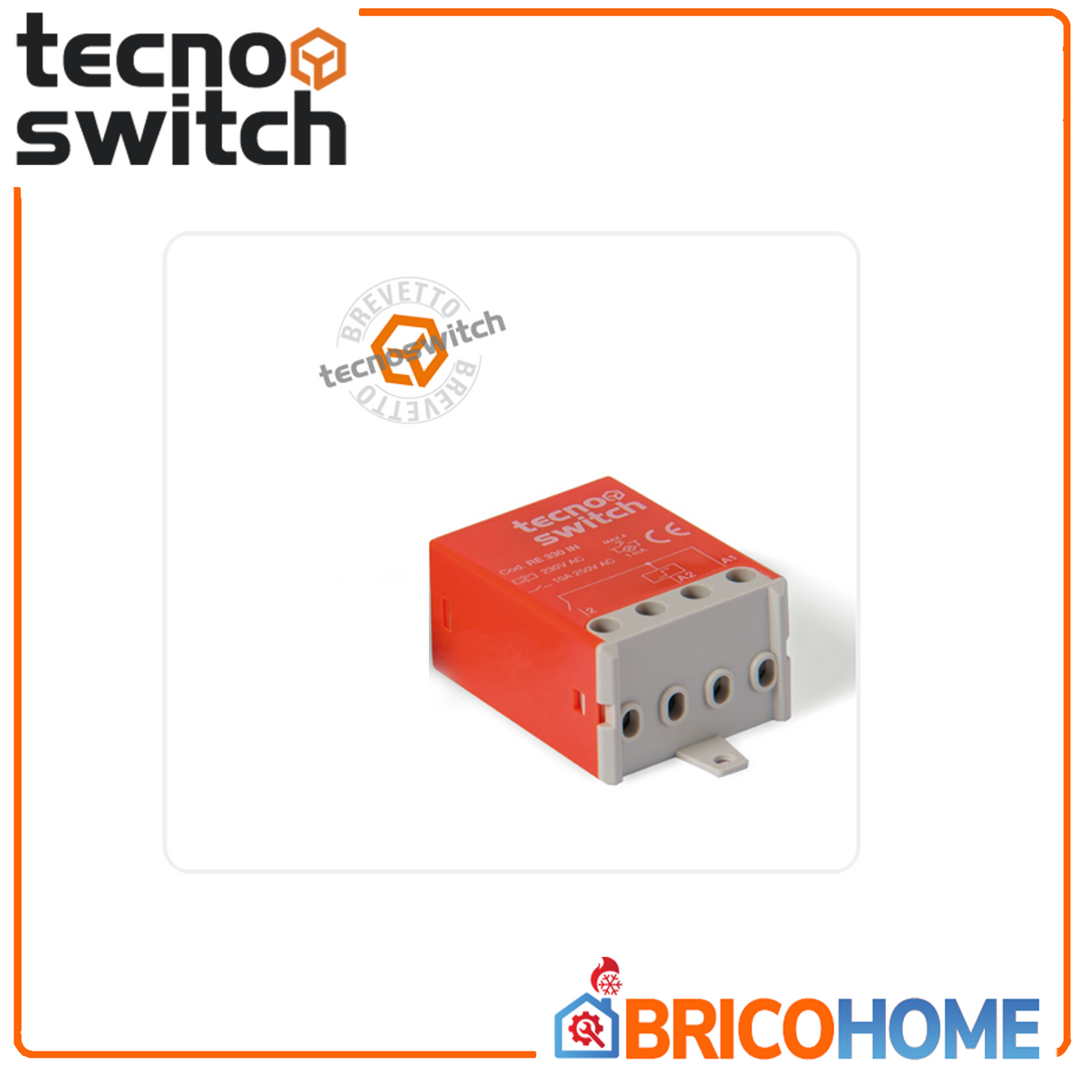 TECNO SWITCH Schrittschalter Mechanisch RE330IN | 230V | 10A | 1 Kontakt