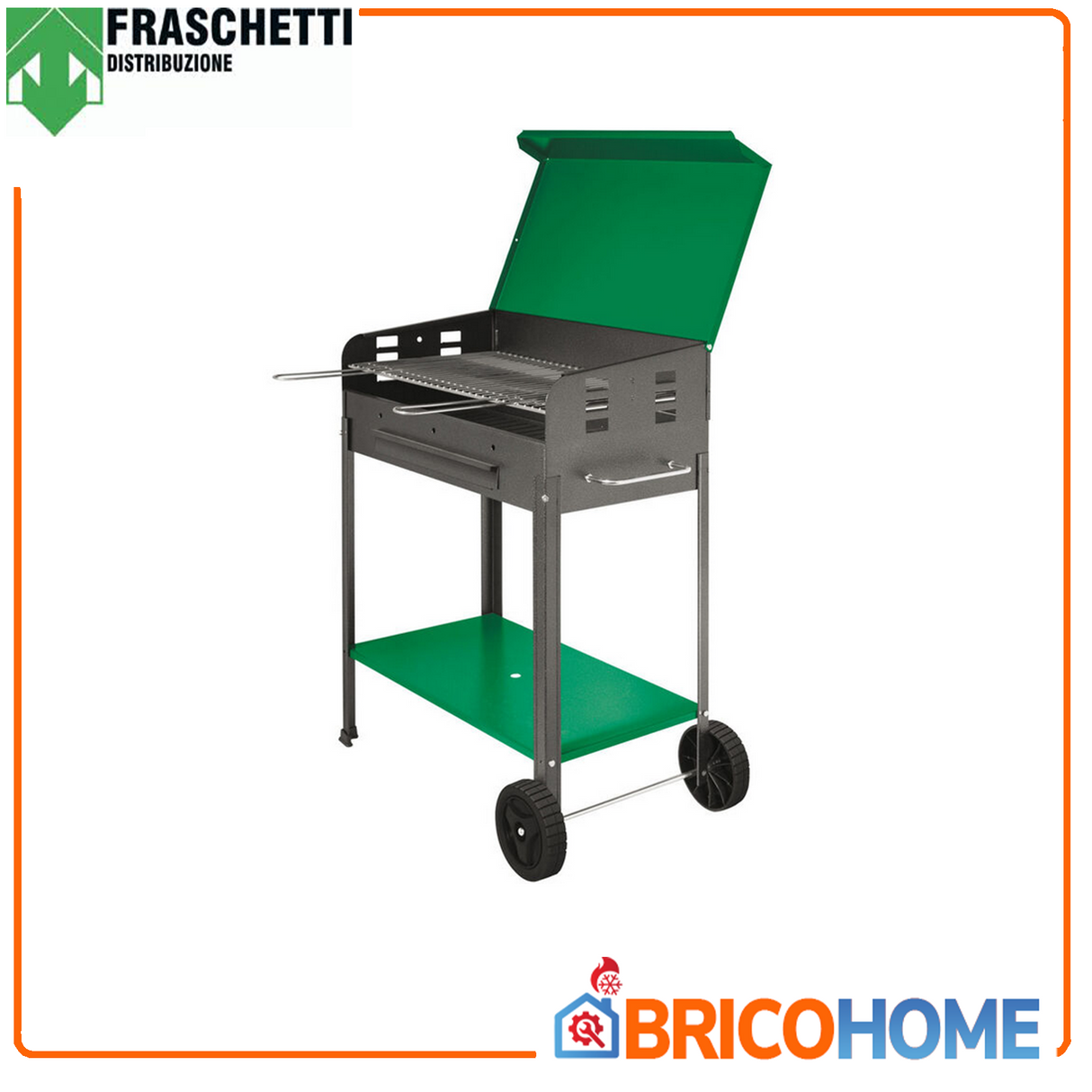Barbecue a legna con griglia da 68x37cm - Grigliata mista Fiesta