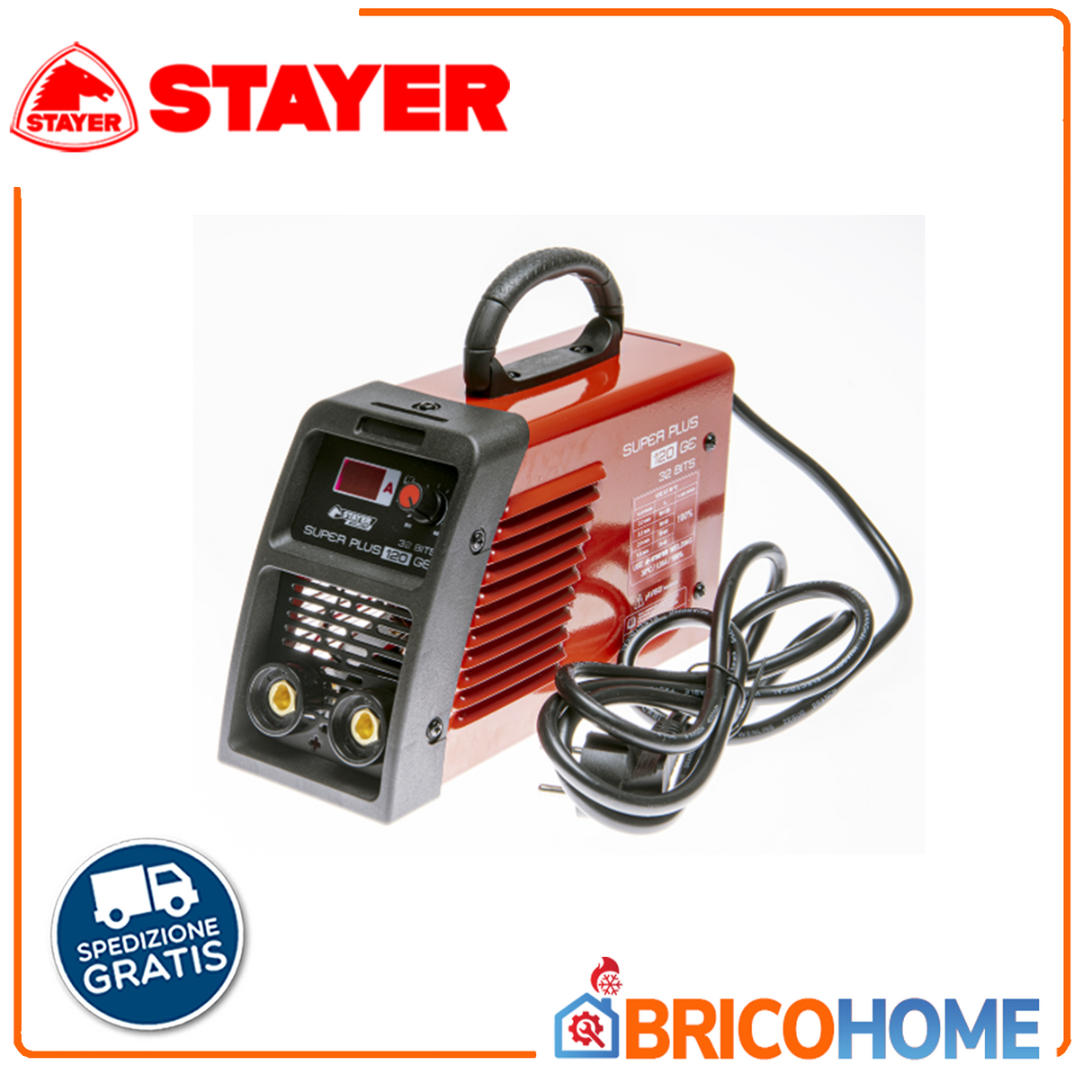 Saldatrice inverter 120A STAYER Super Plus 120 GE K