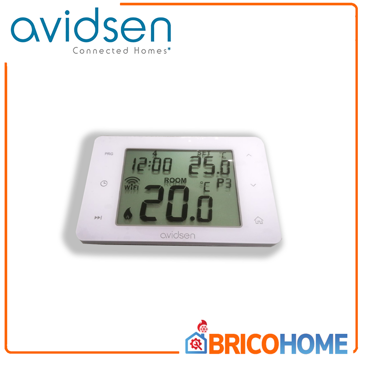 Wired Wi-Fi connected chronothermostat Touchscreen compatible with box 503