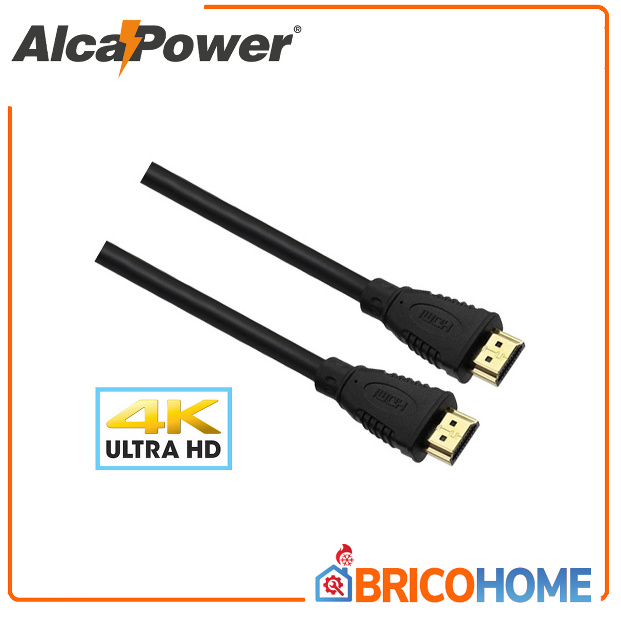 Cavo HDMI 1.5 metri 2.0a- 4K-2K Spinotti 19+1 pin Oro  -  ALCAPOWER