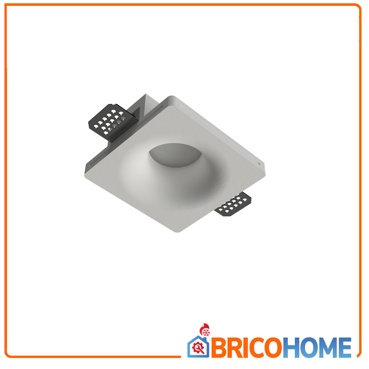 Faretto in gesso da incasso conico per lampade GU10