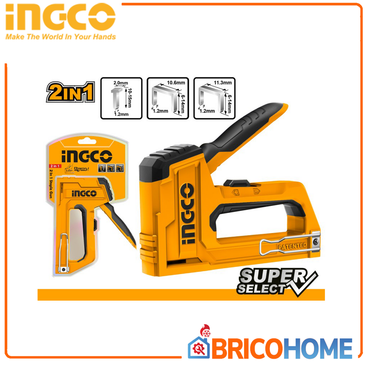 2-in-1-Handnagler-Heftgerät – INGCO
