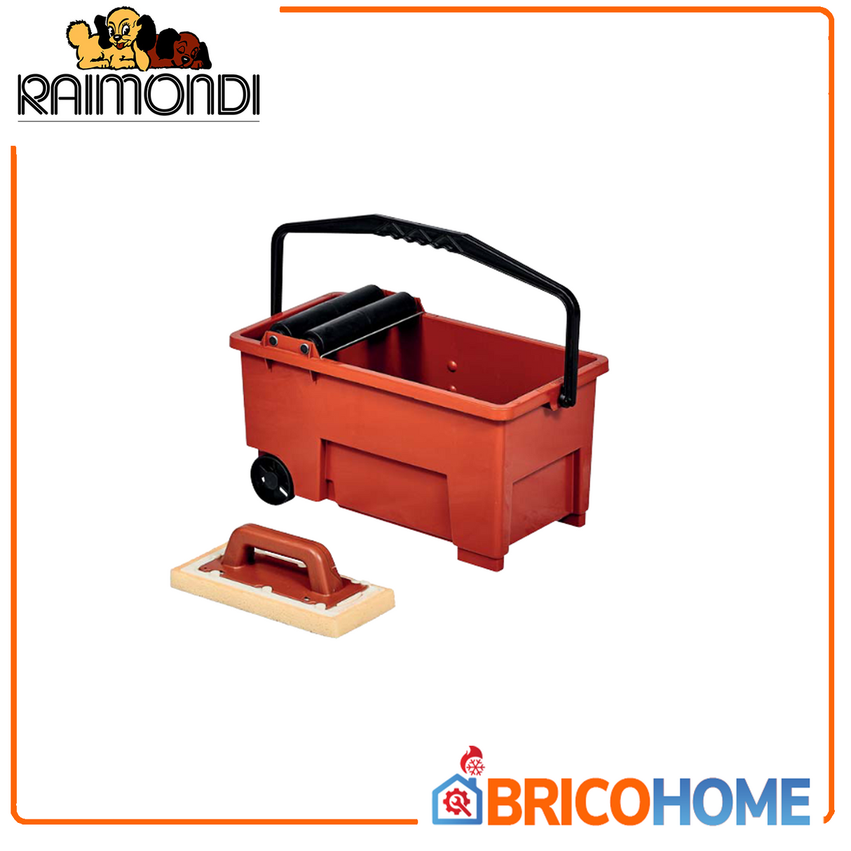 Raimondi Vaschetta lavaggio per Piastrellisti Skipper 13lt con frattazzo spugna Sweepex 13x30