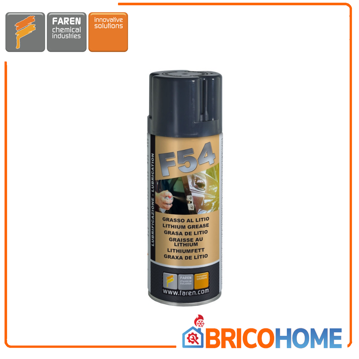 400ml F54 FAREN lithium spray grease