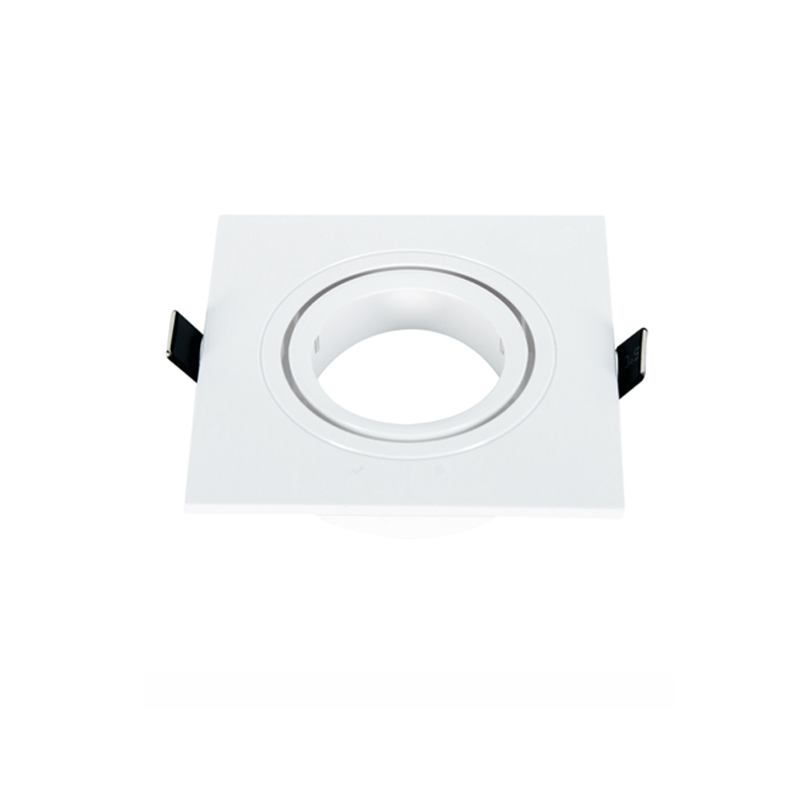 Portafaretto quadro bianco orientabile da incasso - La Fattoria