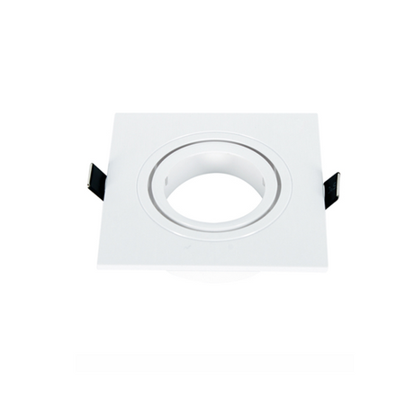 Portafaretto quadro bianco orientabile da incasso - La Fattoria