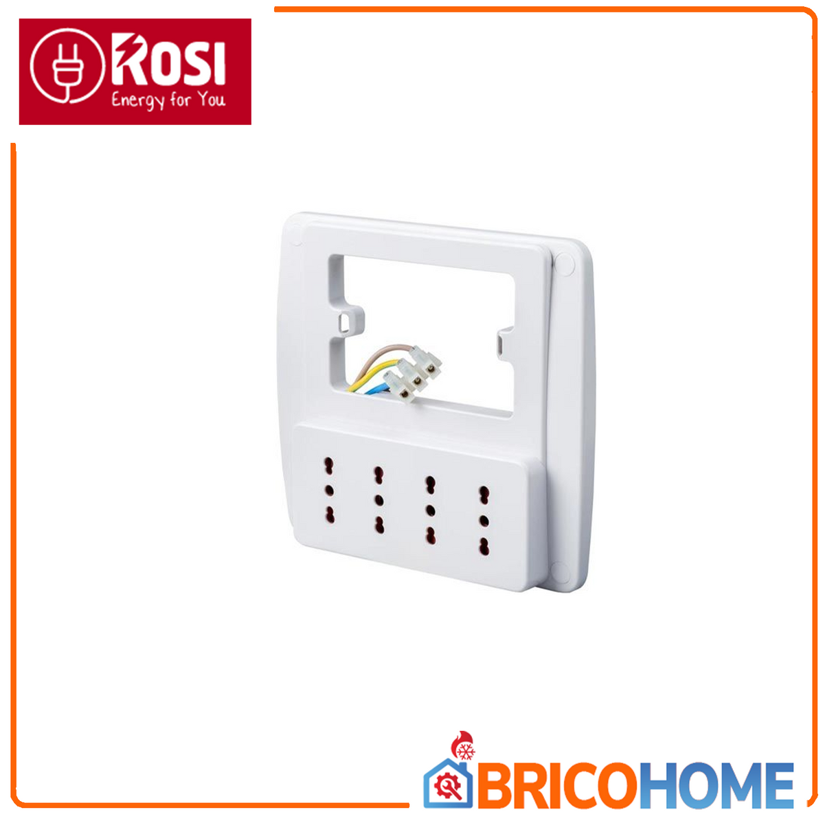 Multipresa da parete con 4 prese bivalenti 10/16A - ROSI