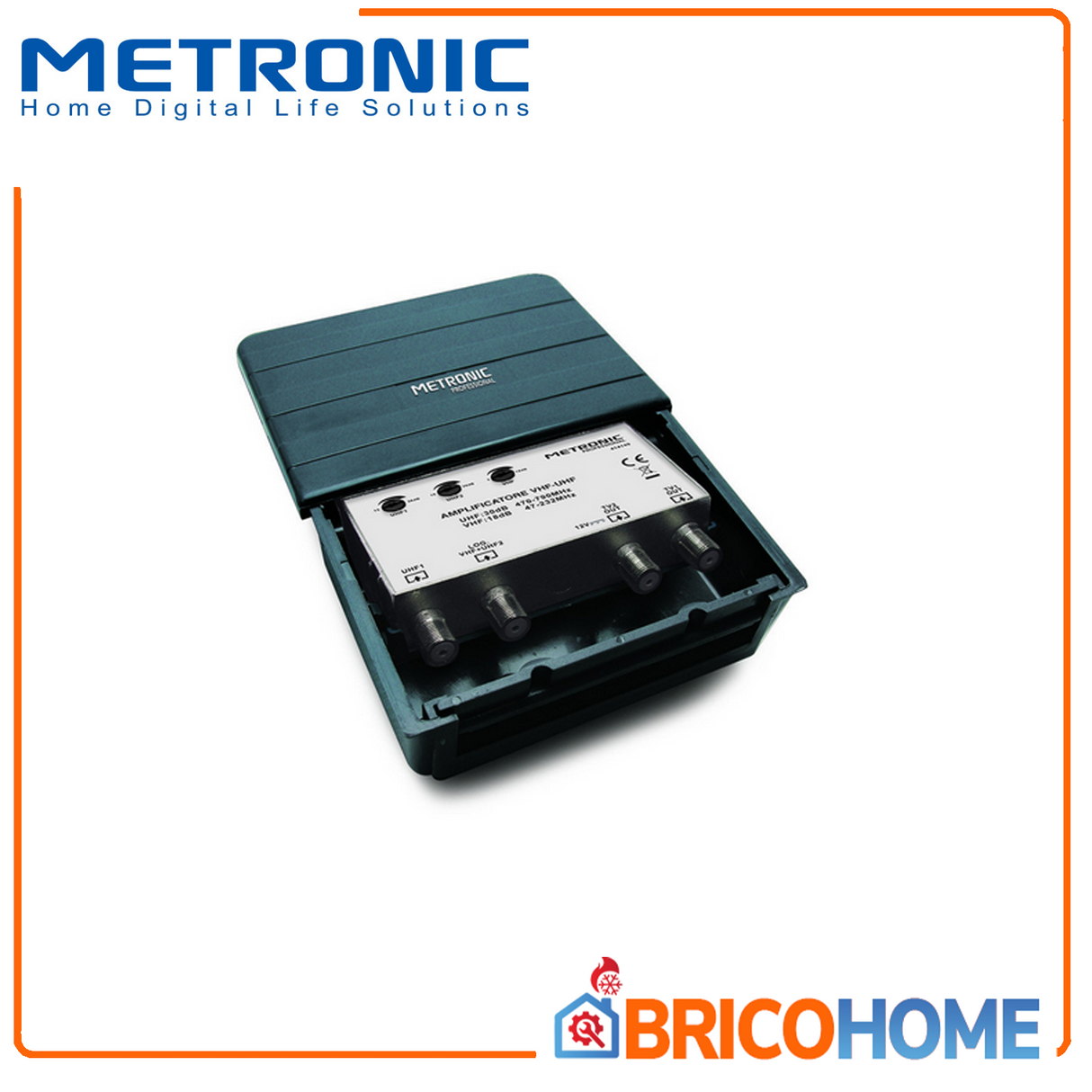 Outdoor Tv Amplifier 2 Inputs - 2 Outputs MTERONIC