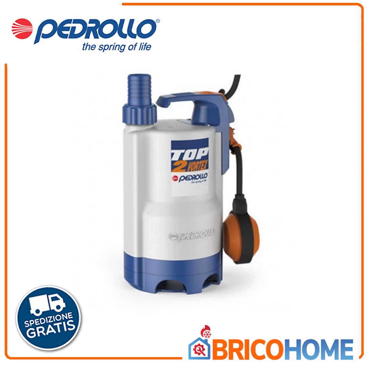 Electric drainage pump for dirty water TOP 2 - VORTEX