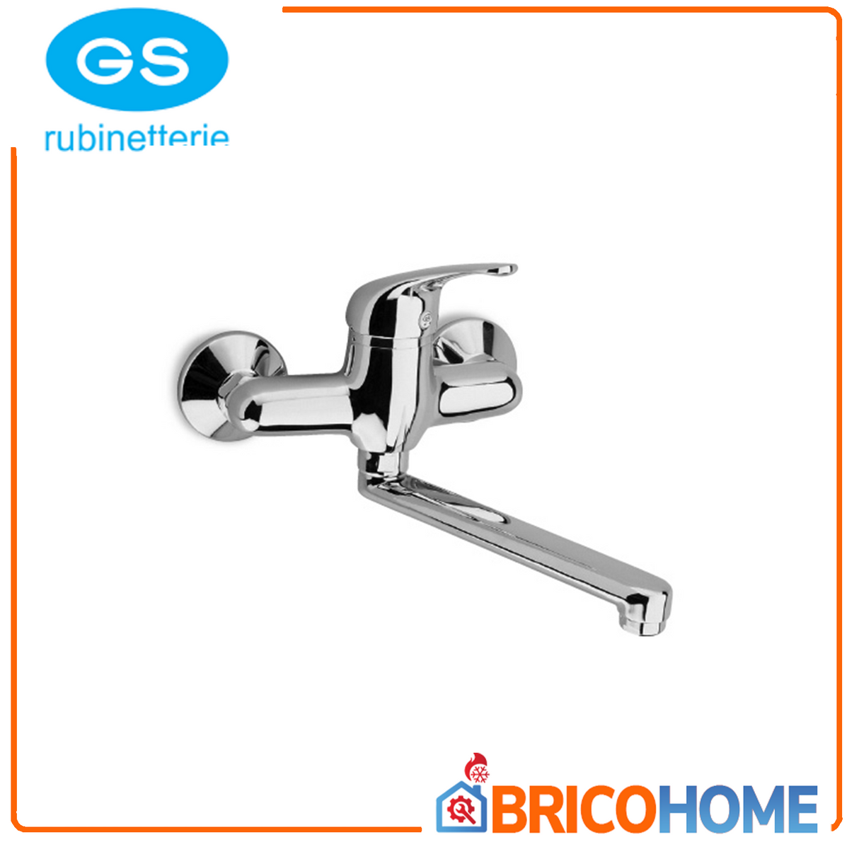 Miscelatore monocomando a parete per lavello - Ecoline GS