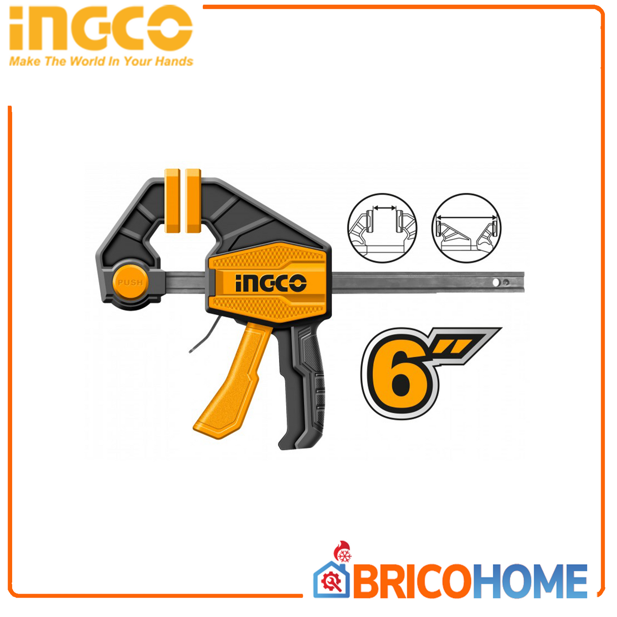 INGCO Strettoio a sgancio rapido 63X150mm 6"