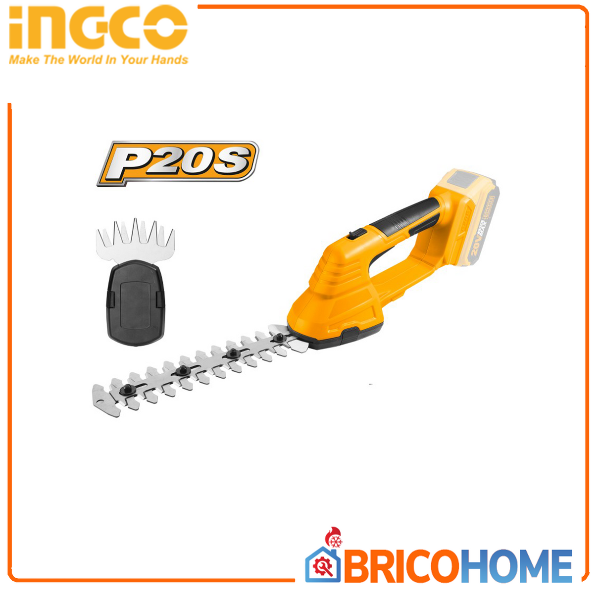 Tagliasiepi a batteria 20V - Nudo INGCO (solo corpo macchina)