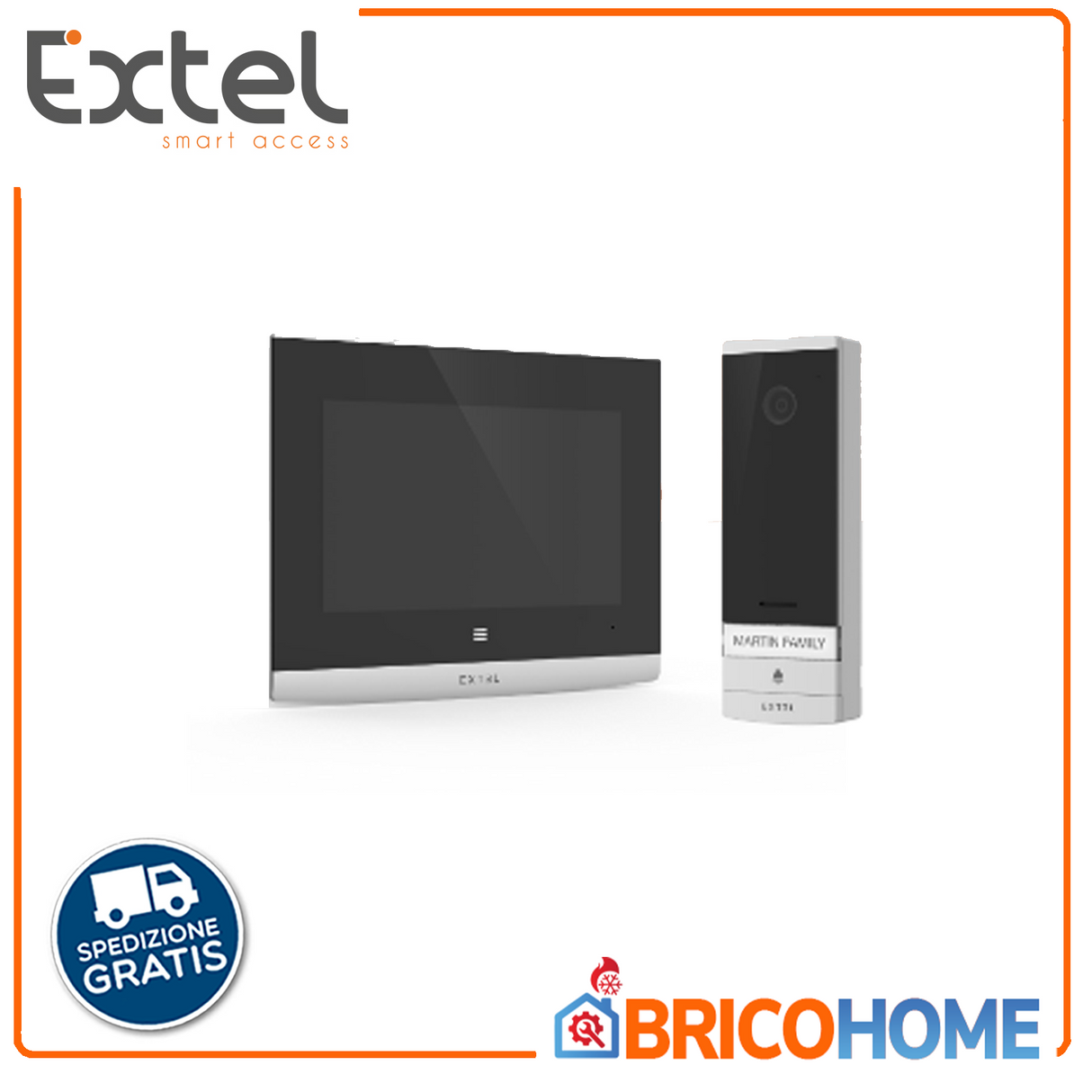 Videohaustelefon EXTEL 7", verbunden mit Ihrem Smartphone 720324