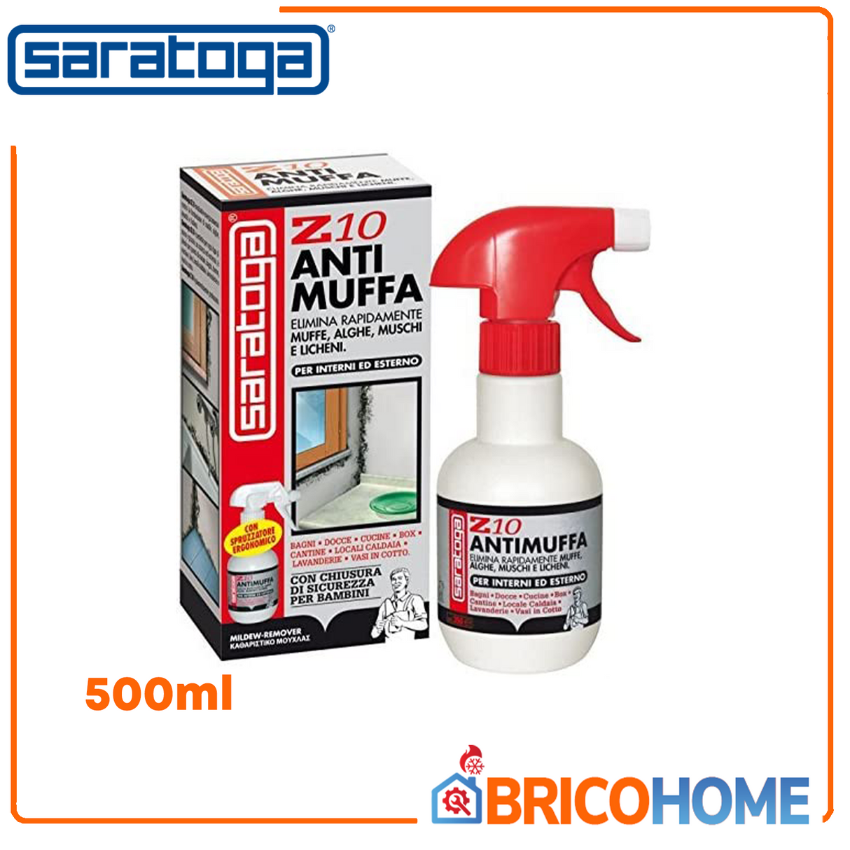 Anti-Schimmel-Spray für alle Oberflächen Z10 500 ml – SARATOGA