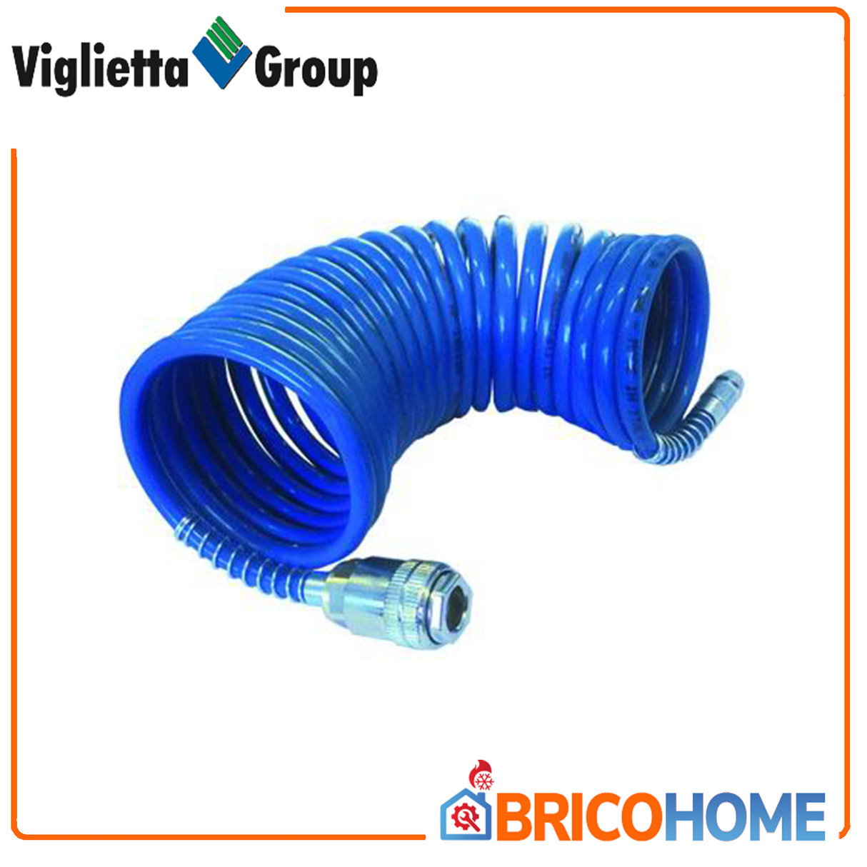 Spiral hose for compressors with quick couplings 6X8 7,5MT HU-FIRMA