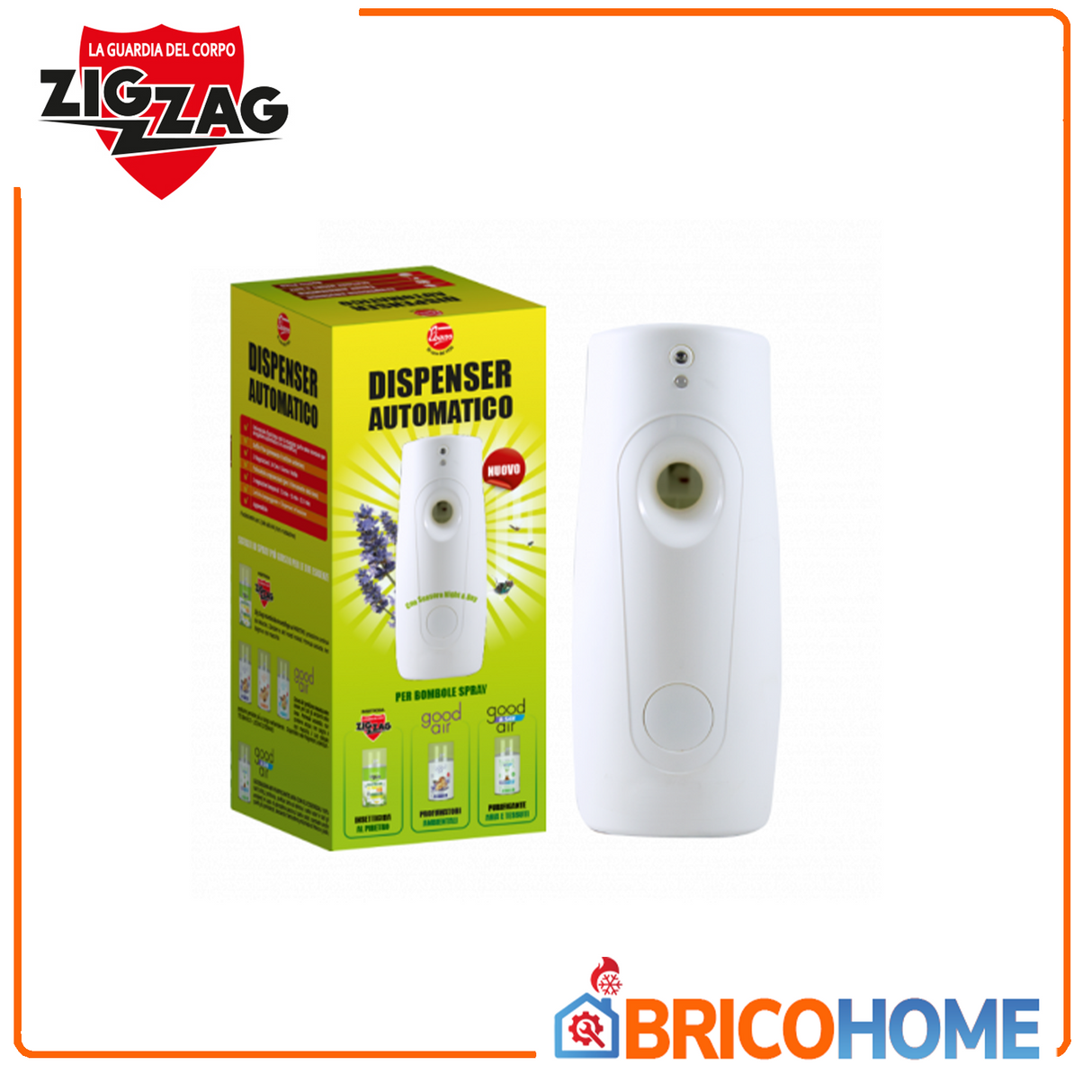 Erogatore automatico per insetticida, deodarante soffio plus ZIG ZAG