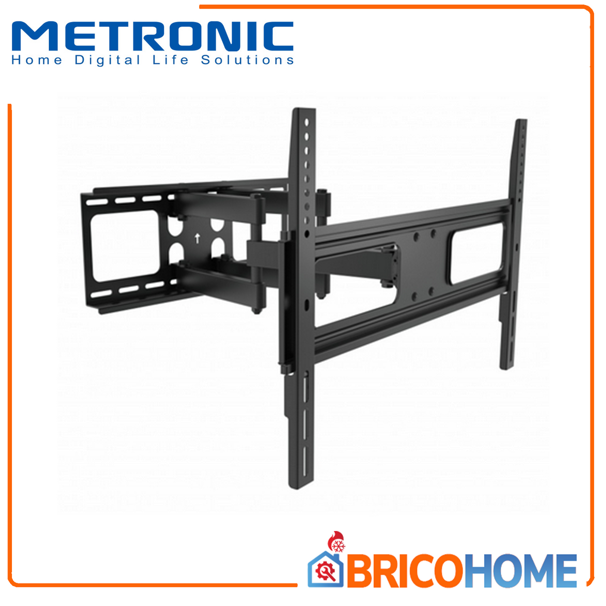 Supporto TV a parete doppio braccio da 55'' a 70'' - Metronic