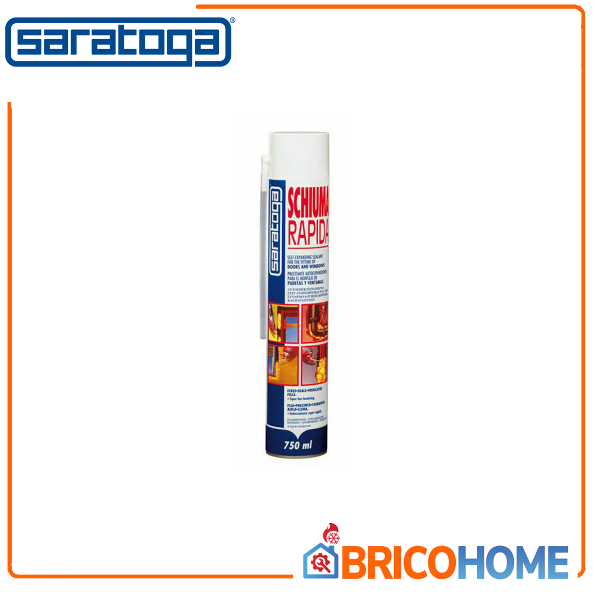 Schiuma rapida poliuretanica 750ml - Saratoga