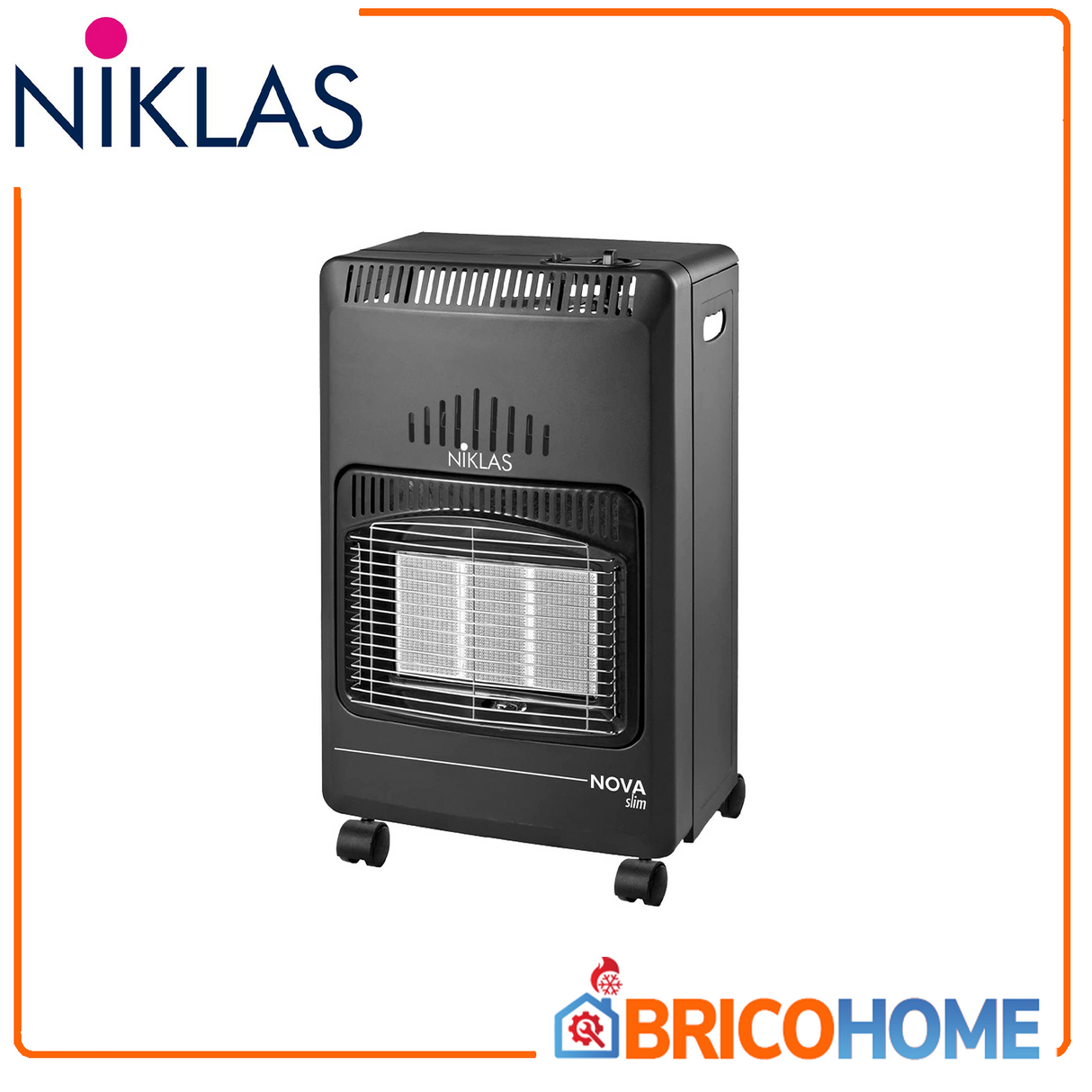 Stufa a gas infrarossi slim richiudibile 4200W Nova Niklas