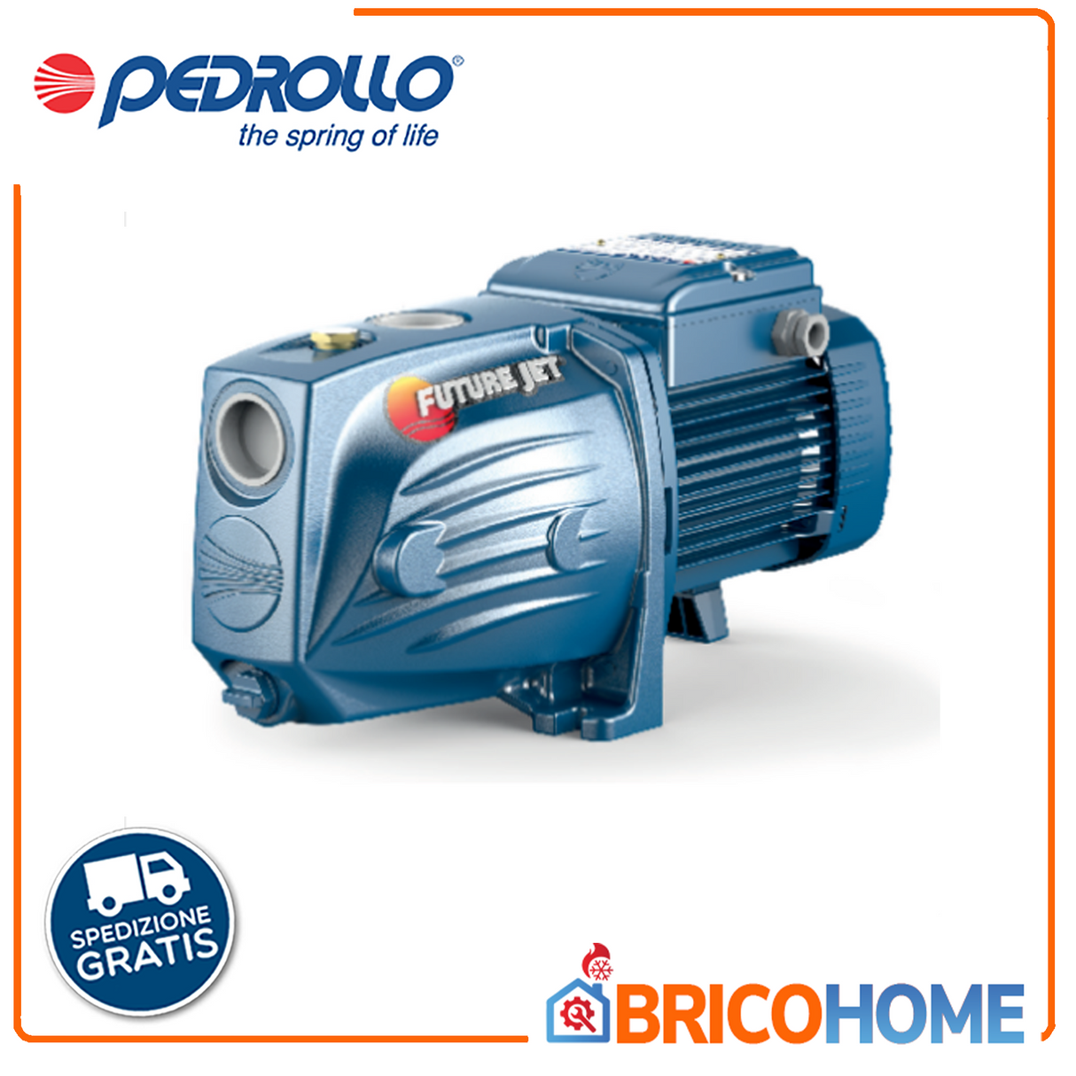 PEDROLLO Elettropompa autoadescante FUTURE JETm 2C 1.0HP per autoclave