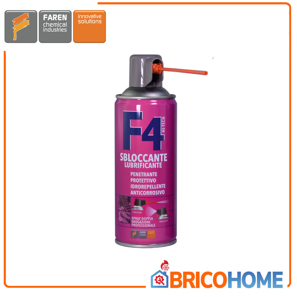 FAREN F4 double delivery multipurpose lubricant unblocker 400ml
