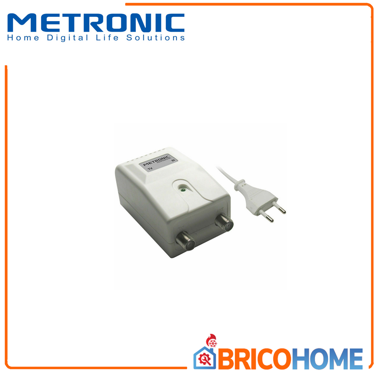 Alimentatore per Amplificatori D'Antenna 150 mA 1 ingresso - 1 uscita METRONIC