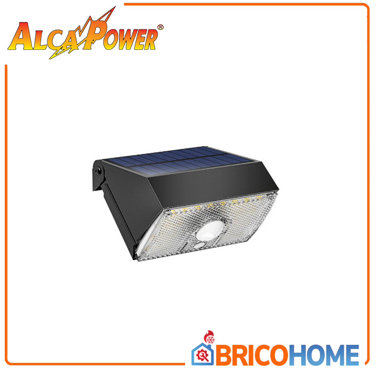 LED Solare da parete 1000lm con PIR+crepuscolare