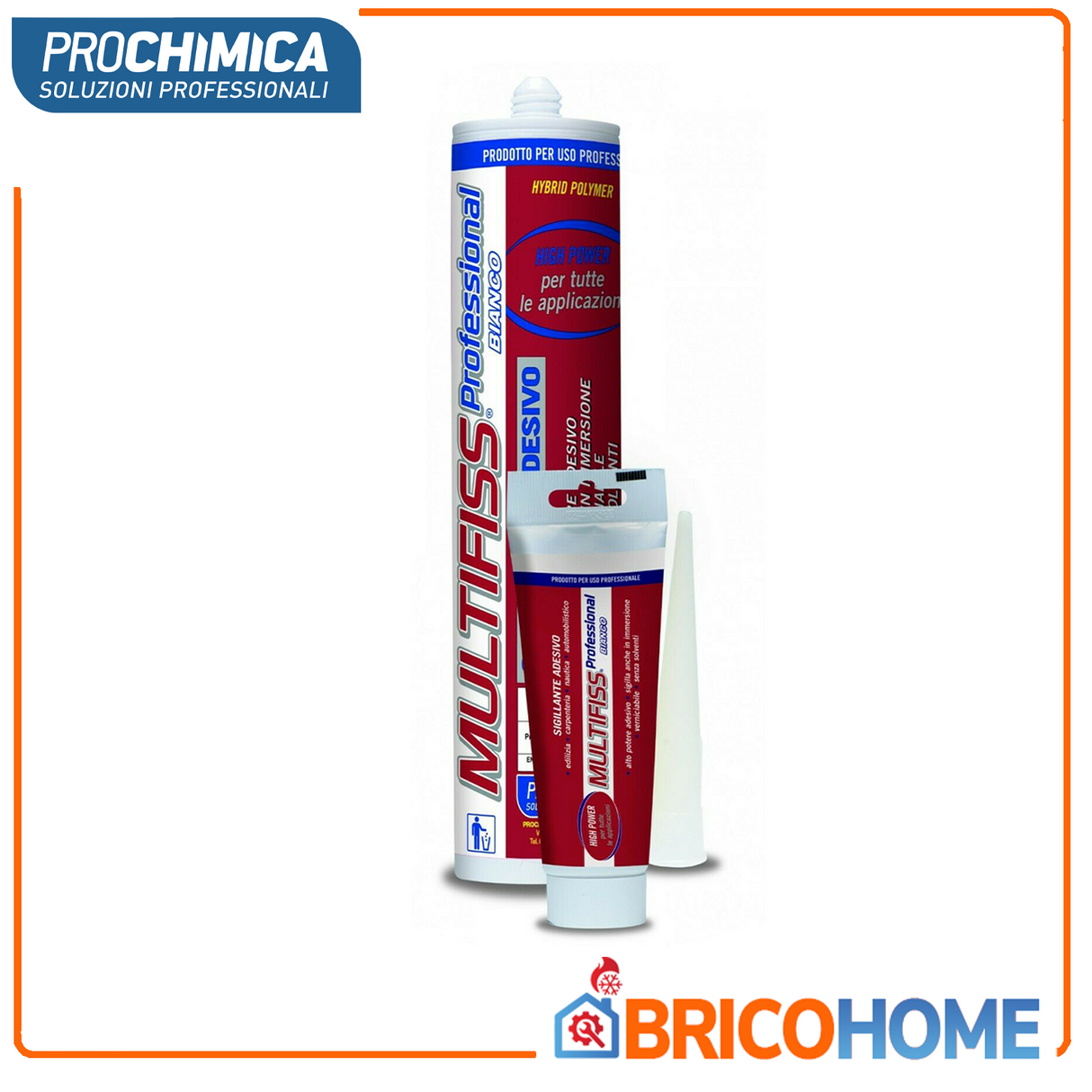 PROCHIMICA - Multifiss Professional 80ml | Adesivo Sigillante Polimeri Ibridi | Incolla in Immersione