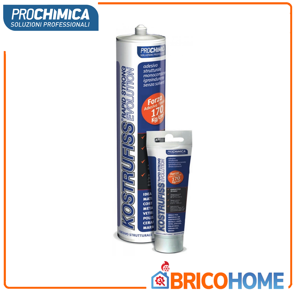 KOSTRUFISS ultra strong quick-setting structural glue adhesive - 310ml.