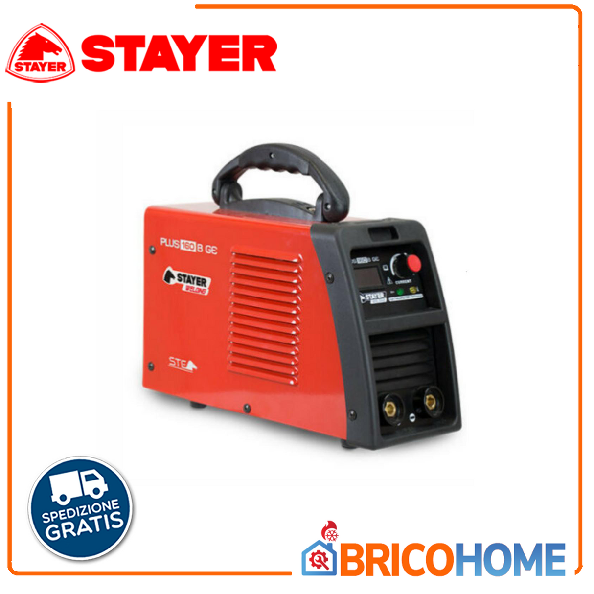 Saldatrice inverter 160A STAYER Super Plus 160 GE K