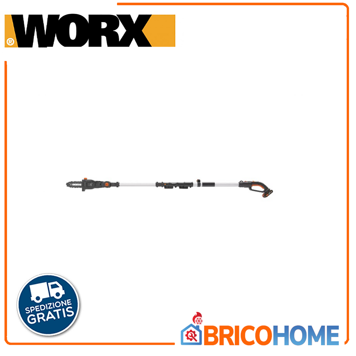Potatore per rami telescopico a batteria 20V 2Ah - WORX WG349E