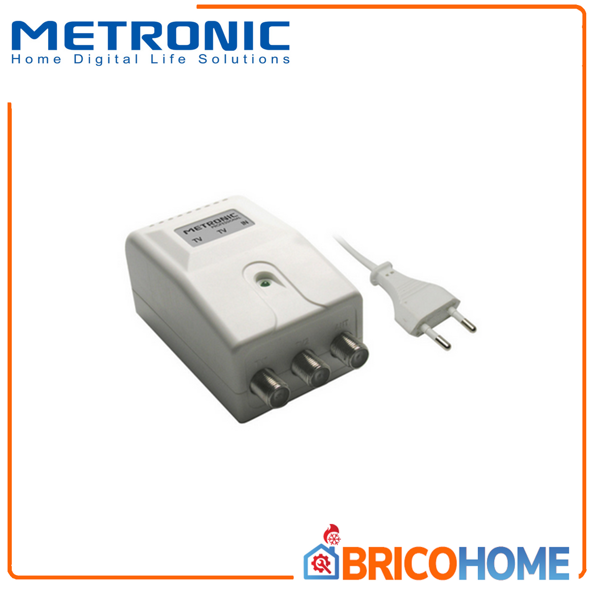 Alimentatore per Amplificatori D'Antenna 200 mA 1 ingresso - 2 uscite METRONIC
