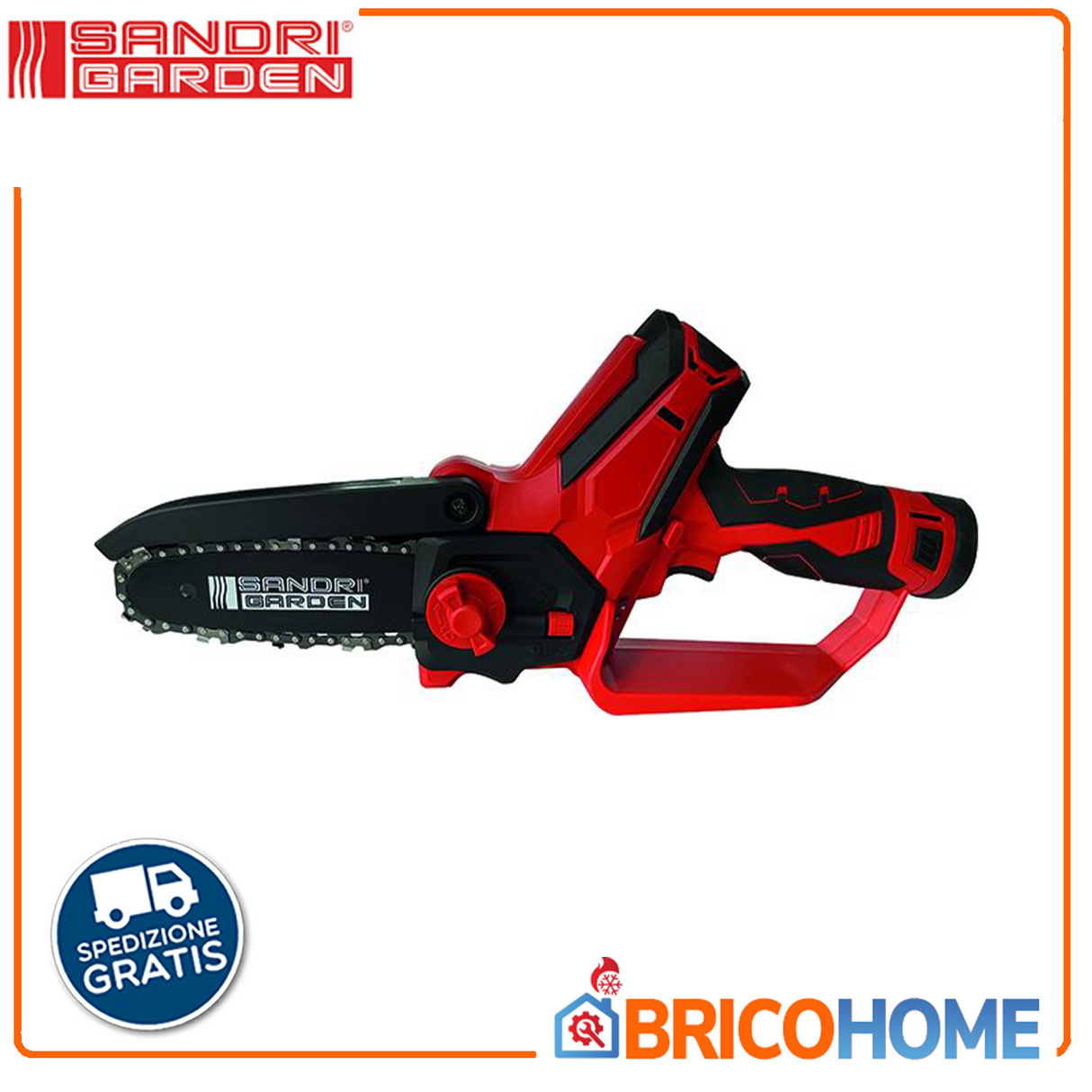 Mini elettrosega a batteria Sandri Garden SG-TR 20 12V - con 2 batterie 12V 2Ah