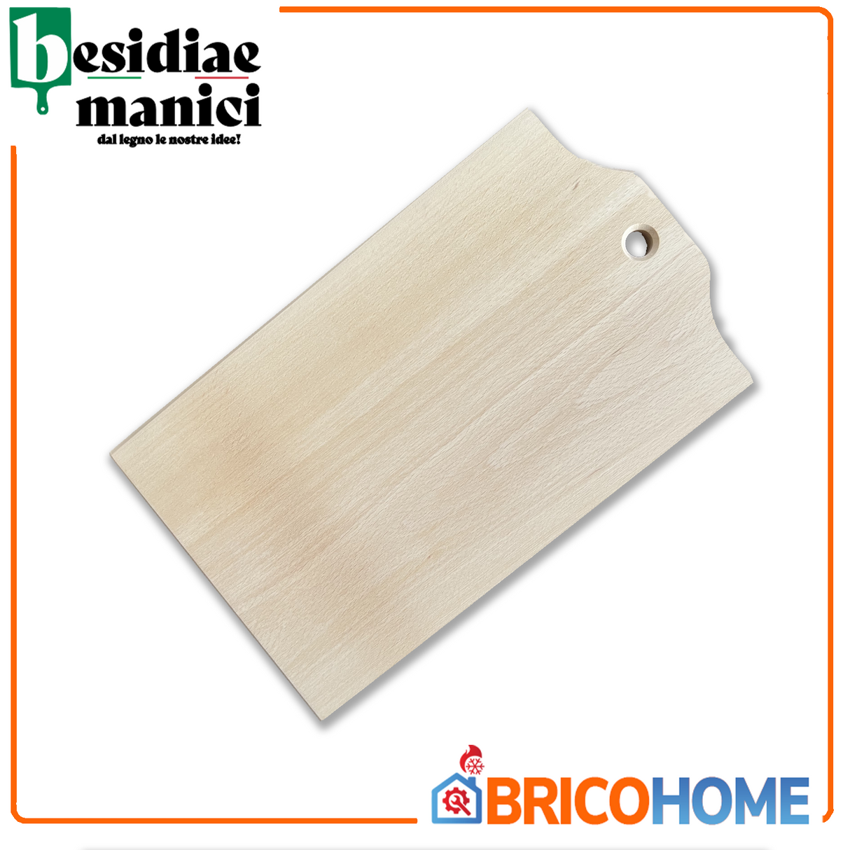 Tagliere in Legno di faggio massello L37 x P23 x H2 cm