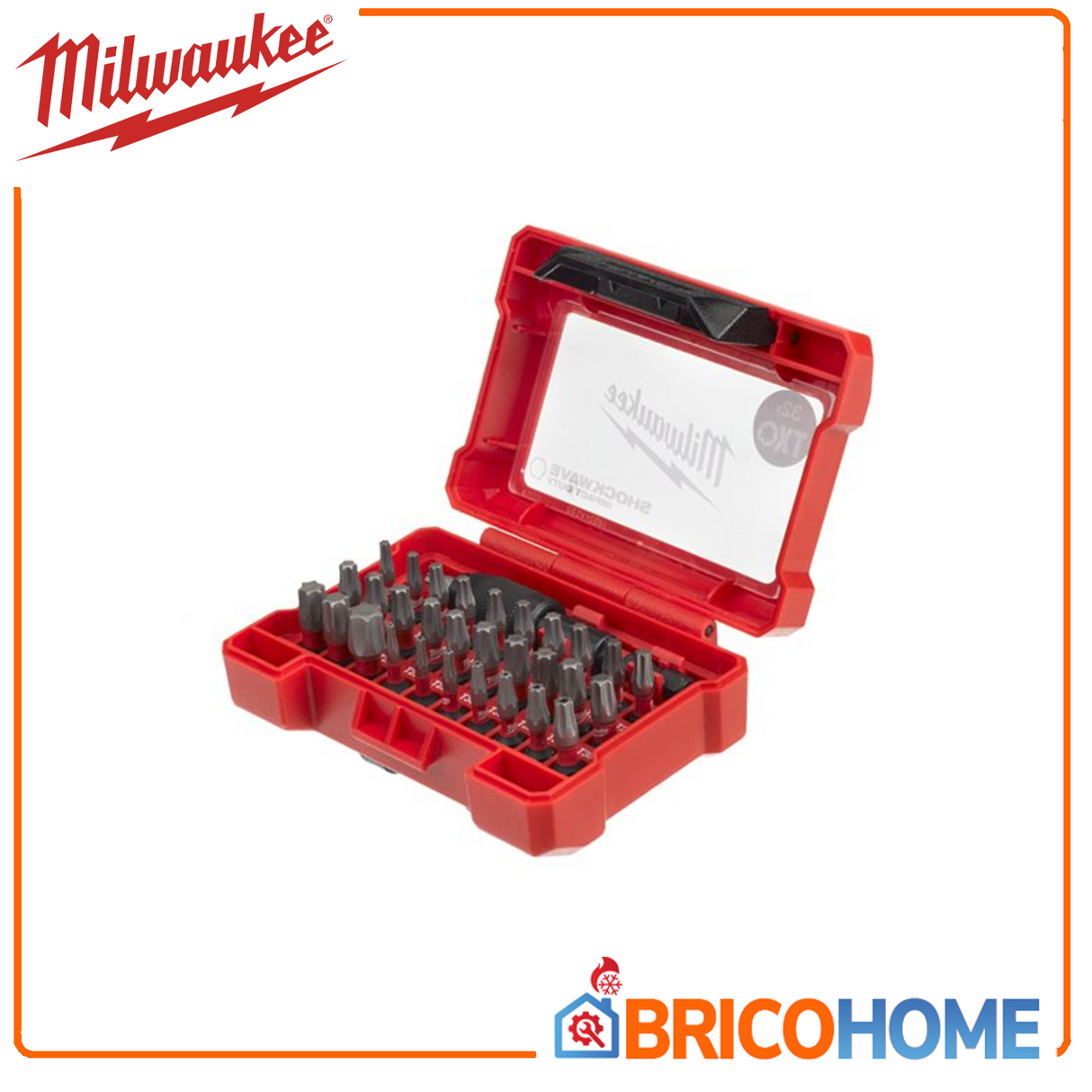 Set 32 inserti bit per avvitatori ad impulsi Shockwave - MILWAUKEE