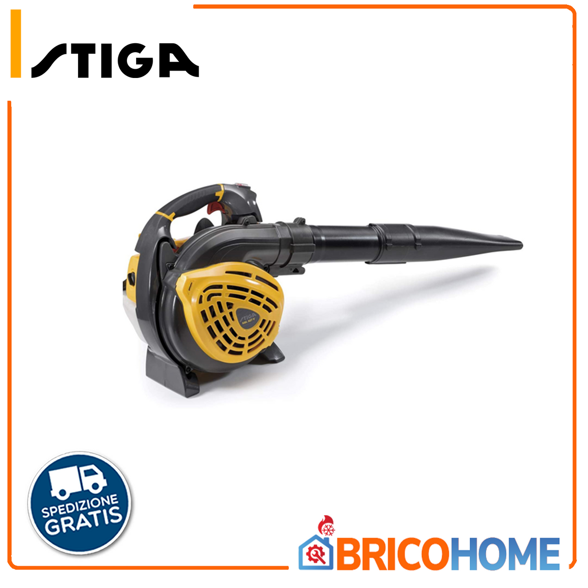STIGA Soffiatore/aspiratore con motore a scoppio da 27,6 cc BL 530 V