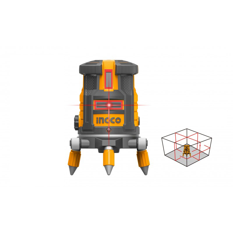 INGCO selbstjustierender Nivellierlaser 0-30MT (roter Strahl).