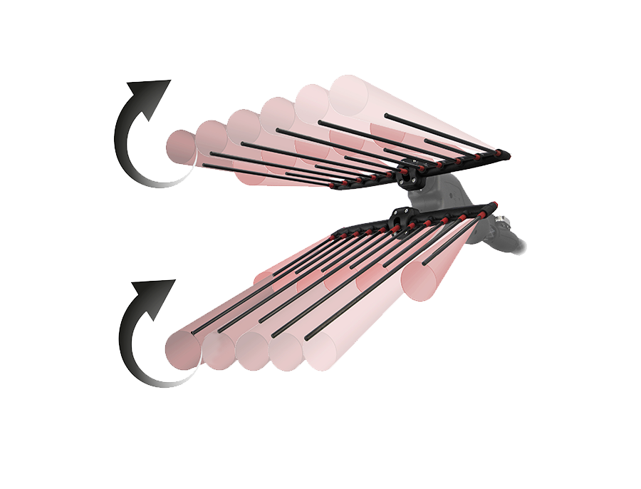 Abbacchiatore elettrico a batteria Castellari Tornado Carbon L 12V V3 230/315