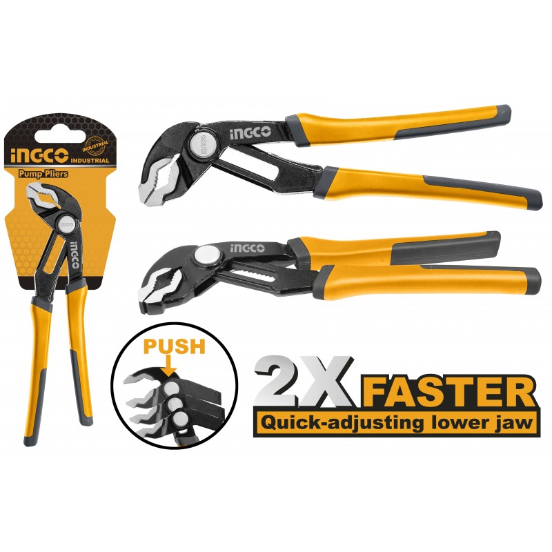 Pinza regolabile apertura rapida 250mm INGCO