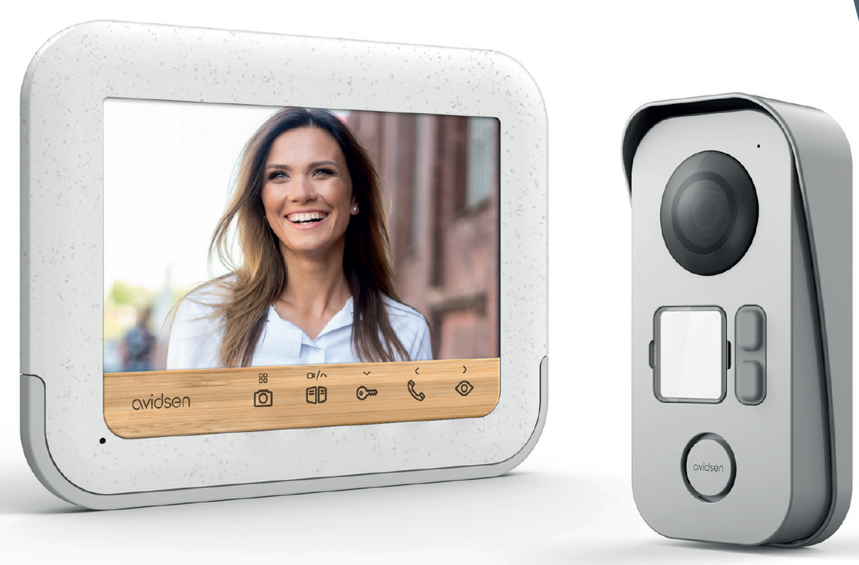 KIT Videocitofono a colori Bamboo 2 fili - Avidsen