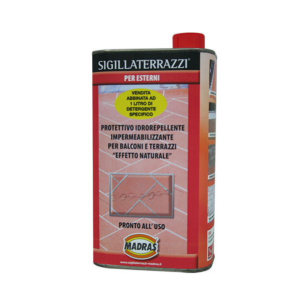 Protettivo idrorepellente impermeabilizzante per terrazzi 1LT - Sigillaterrazzi Madras