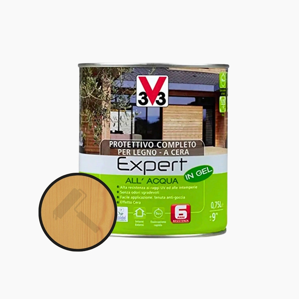 Complete protective impregnating agent for wood Expert water-based in Gel 0.75 L V33