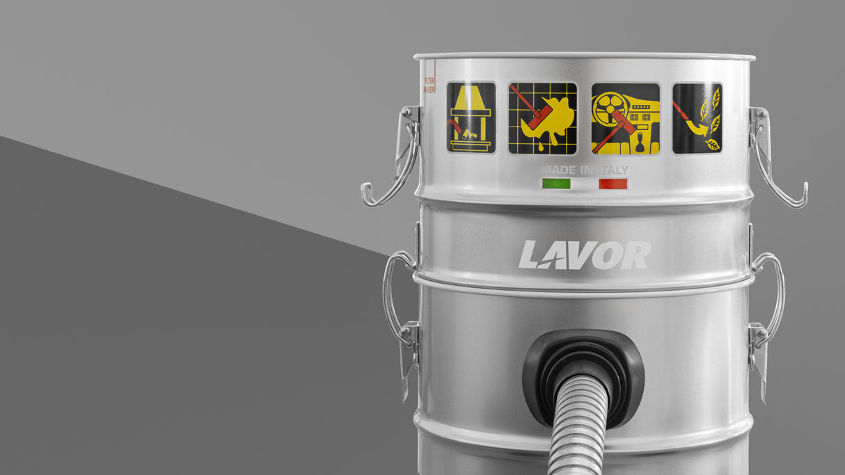 Lavor Kombo 4 in 1 – Aspiracenere, Aspirapolvere e Aspiraliquidi Multifunzione per Camini, Stufe e Barbecue – Cod. 8.243.0024