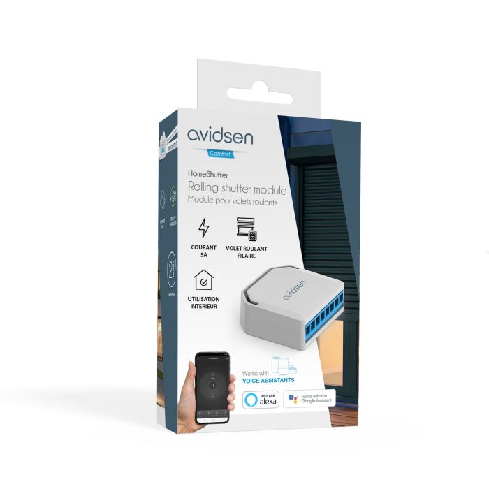 Avidsen Modulo di Comando WiFi per Tapparelle cablate HomeShutter 127046