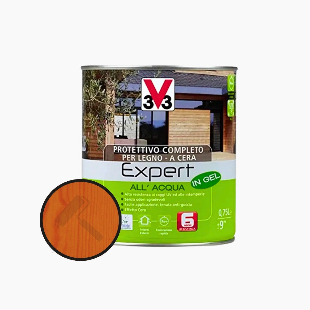 Complete protective impregnating agent for wood Expert water-based in Gel 0.75 L V33