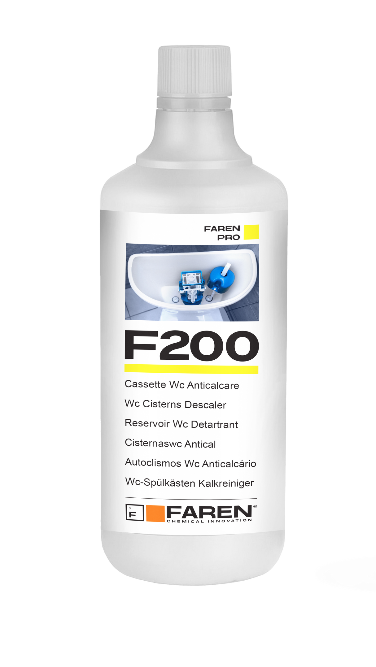 Anti-limescale descaler for WC cisterns - F200 PROFESSIONAL - FAREN
